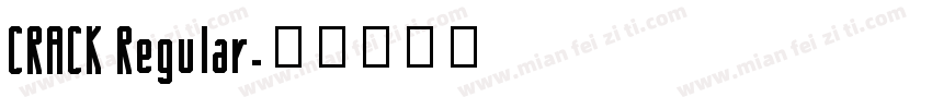 CRACK Regular字体转换